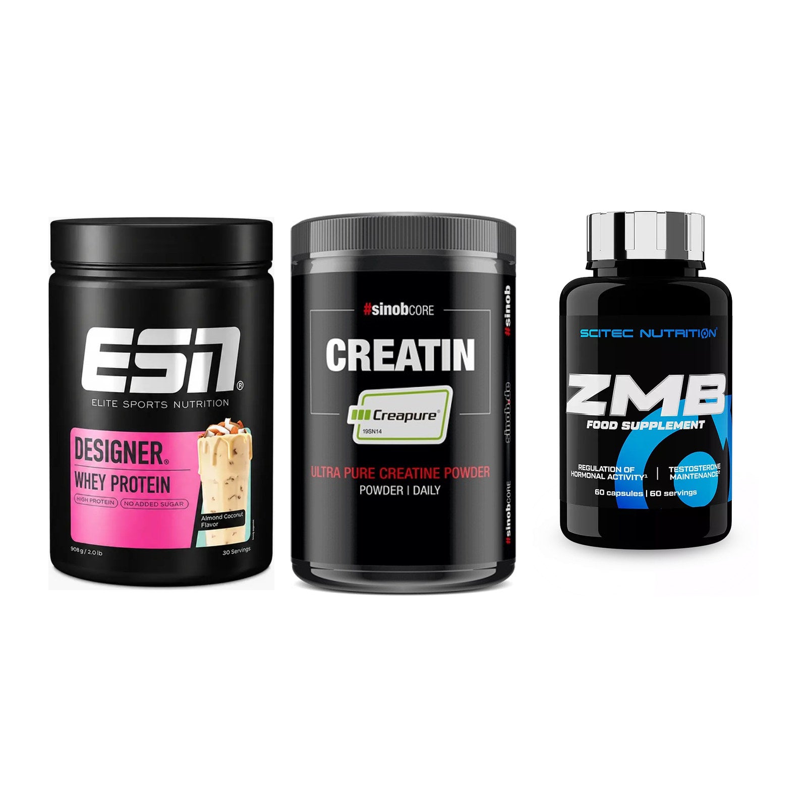 Einsteiger-Set: ESN Designer + Sinob Creatin + Scitec ZMB – alle enthaltenen Artikel