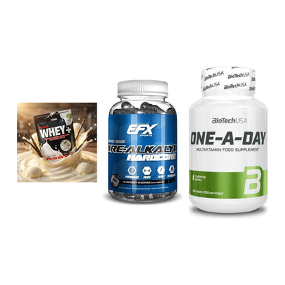Einsteiger-Set: Sinob Honest + EFX Kre-Alkalyn + BioTech One A – alle enthaltenen Artikel