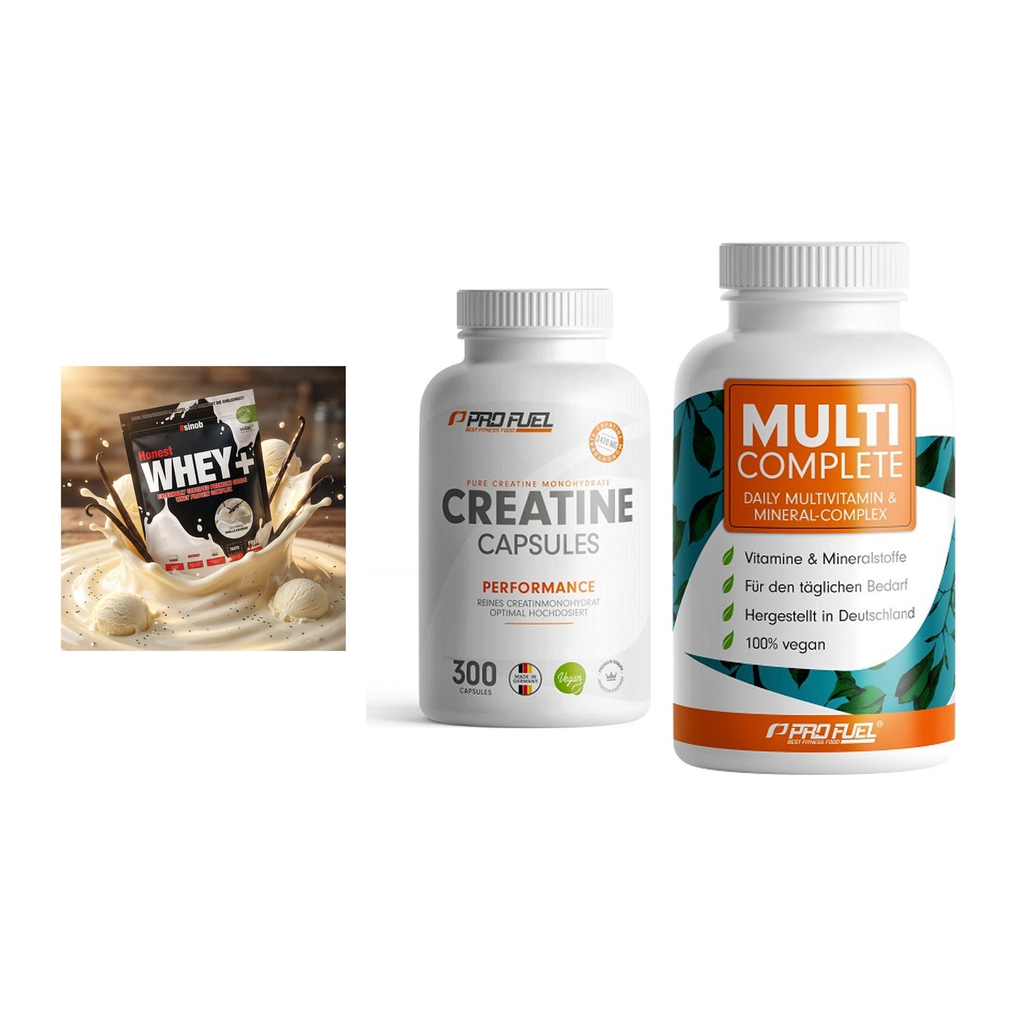 Einsteiger-Set: Sinob Honest + ProFuel Creatine + ProFuel MULTI – alle enthaltenen Artikel