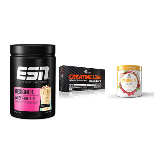 Einsteiger-Set: ESN Designer + Olimp Creatine + FA Nutrition – alle enthaltenen Artikel