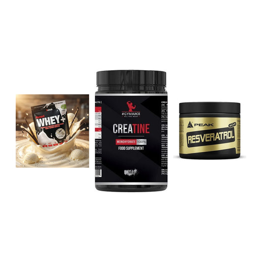 Einsteiger-Set: Sinob Honest + #GYMJUICE + Peak Resveratrol – alle enthaltenen Artikel