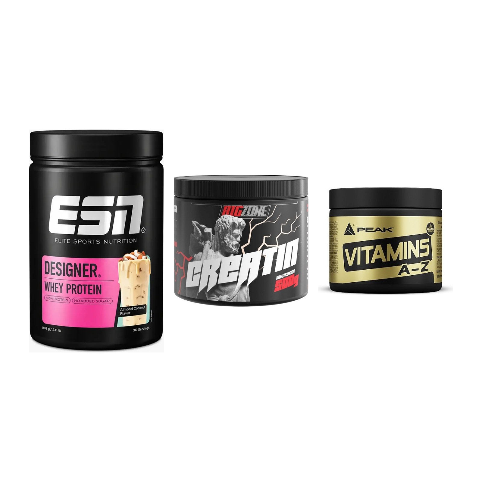 Einsteiger-Set: ESN Designer + Big Zone Creatin + Peak Vitamin A-Z – alle enthaltenen Artikel