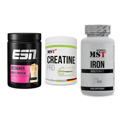 Einsteiger-Set: ESN Designer + MST Creatin Pro + MST Iron Bisglyc – alle enthaltenen Artikel