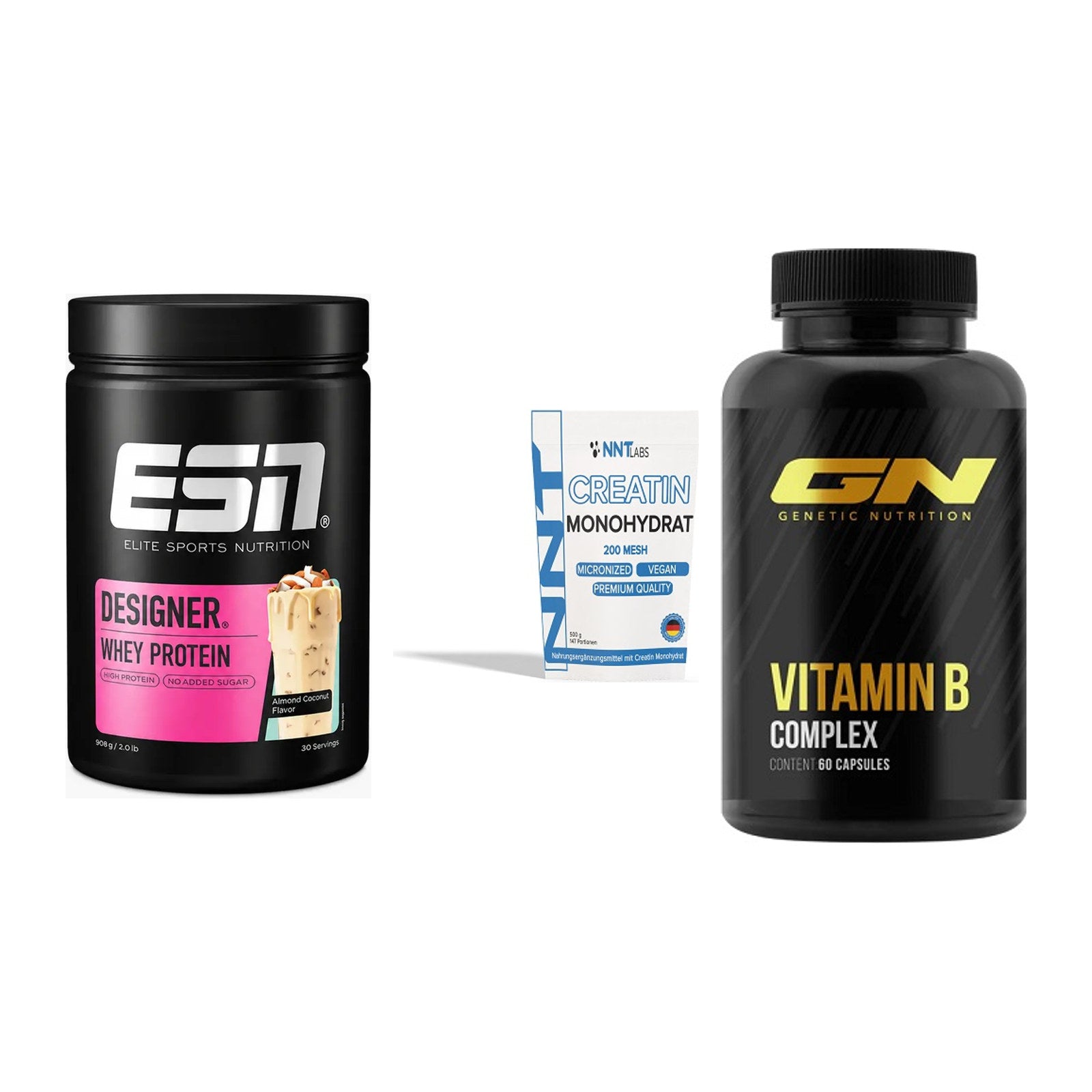 Einsteiger-Set: ESN Designer + NNT Creatin + GN Vitamin – alle enthaltenen Artikel
