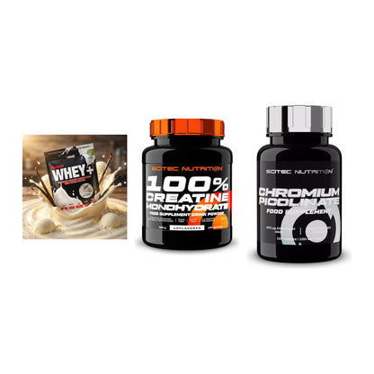 Einsteiger-Set: Sinob Honest + Scitec Creatine + Scitec Chromium – alle enthaltenen Artikel