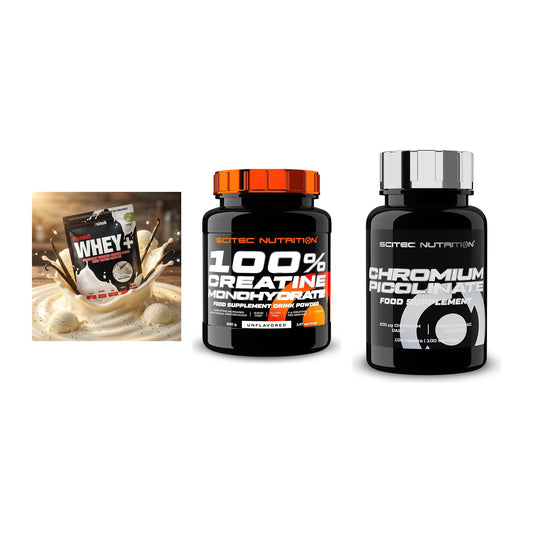 Einsteiger-Set: Sinob Honest + Scitec Creatine + Scitec Chromium – alle enthaltenen Artikel