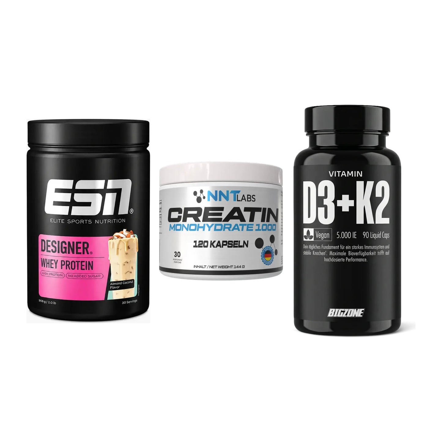 Einsteiger-Set: ESN Designer + NNT Creatin 1000 + Big Zone Vitamin – alle enthaltenen Artikel