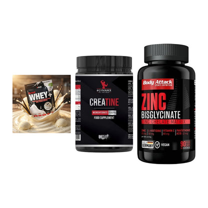 Einsteiger-Set: Sinob Honest + #GYMJUICE + Body Attack Zink – alle enthaltenen Artikel
