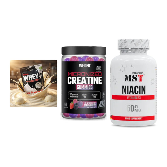 Einsteiger-Set: Sinob Honest + Weider Micronize + MST Niacin – alle enthaltenen Artikel