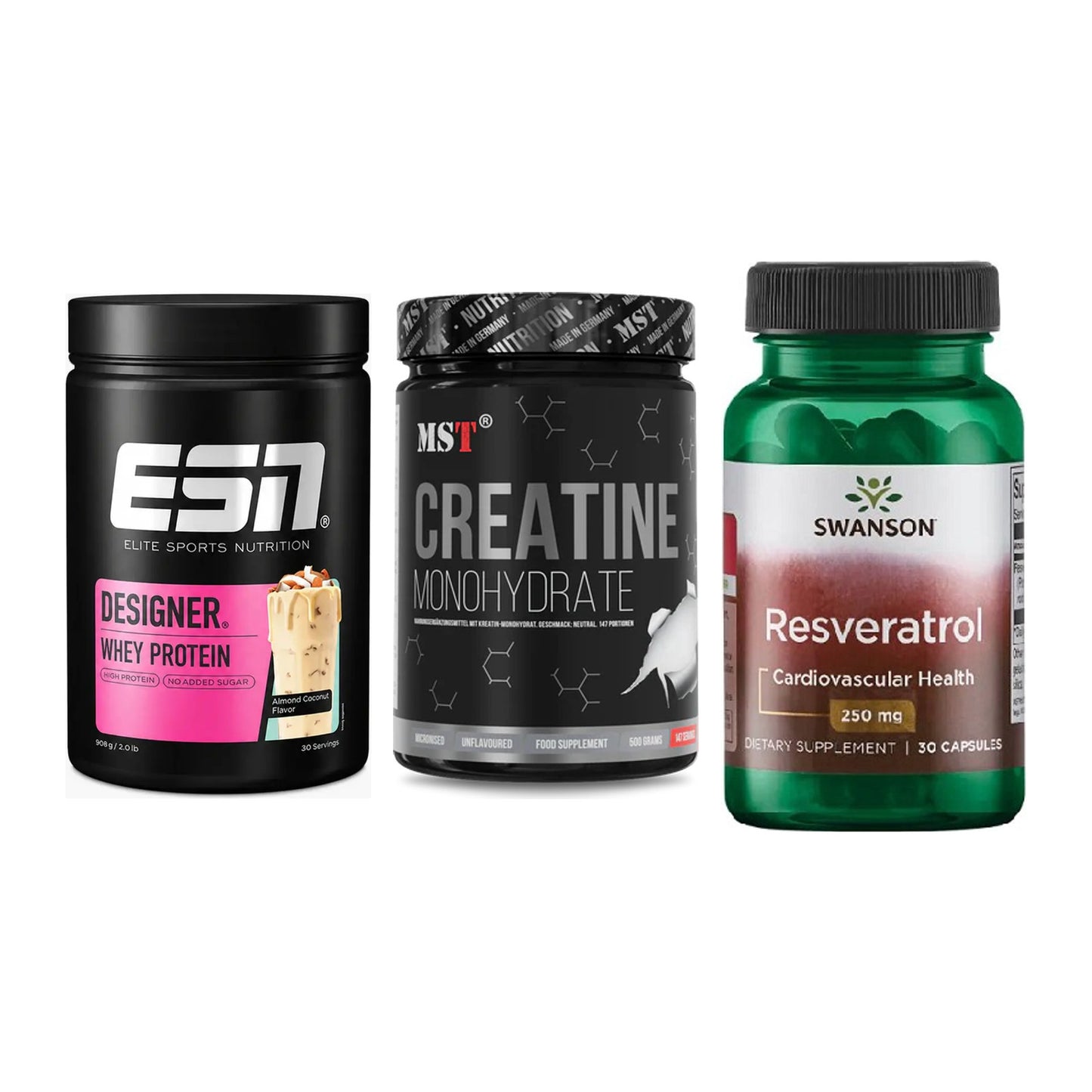 Einsteiger-Set: ESN Designer + MST Creatin + Swanson Resverat – alle enthaltenen Artikel