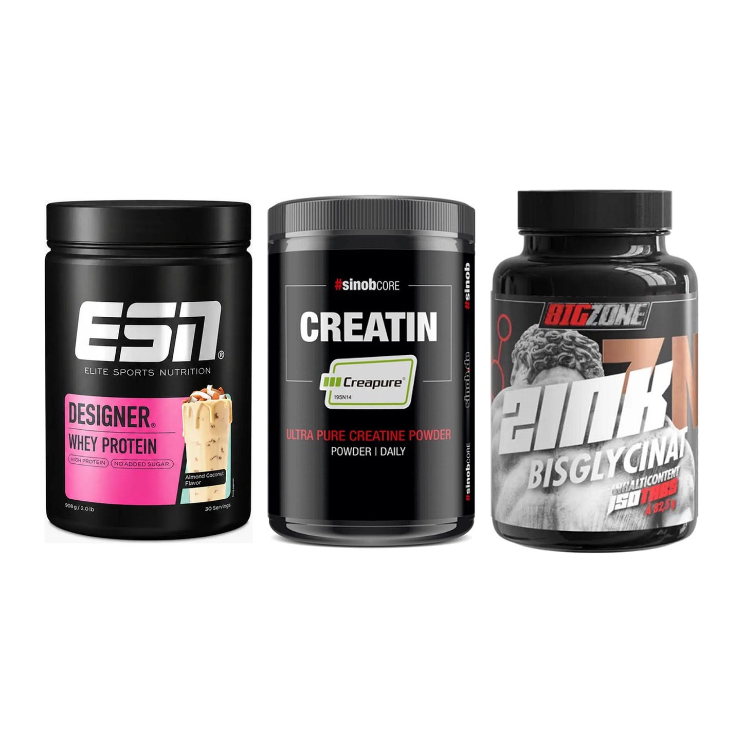 Einsteiger-Set: ESN Designer + Sinob Creatin + Big Zone Zink – alle enthaltenen Artikel