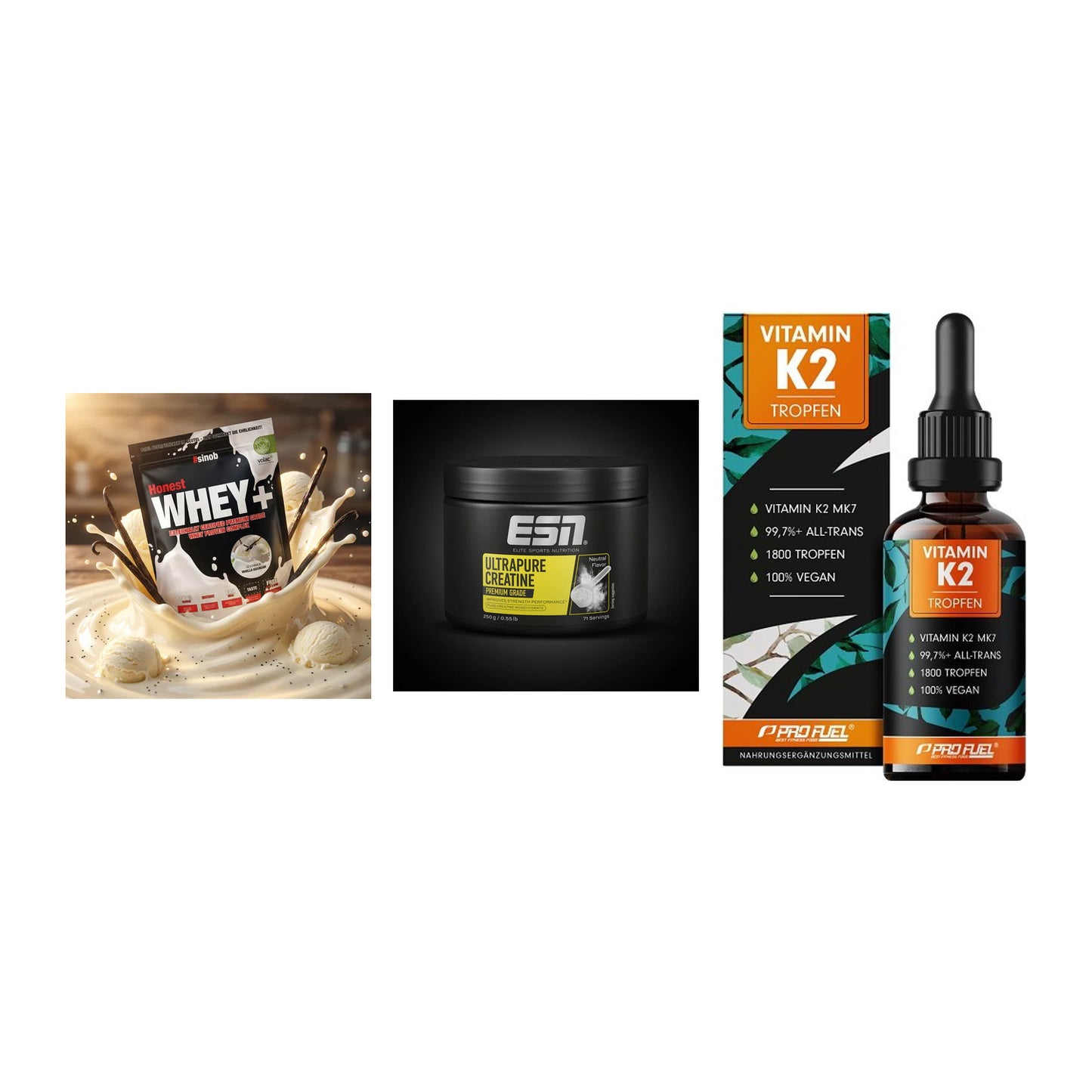 Einsteiger-Set: Sinob Honest + ESN Ultrapure + ProFuel Vitamin – alle enthaltenen Artikel