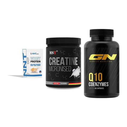 Einsteiger-Set: NNT Whey + MST Creatin + GN Q10 Health – alle enthaltenen Artikel
