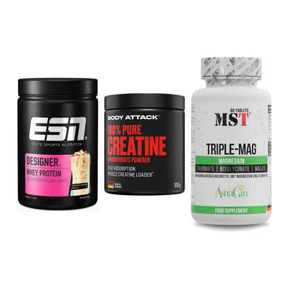 Einsteiger-Set: ESN Designer + Body Attack 100% + MST Tripple Mag – alle enthaltenen Artikel