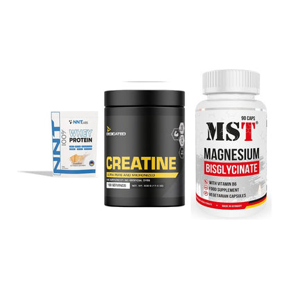 Einsteiger-Set: NNT Whey + Dedicated + MST Magnesium – alle enthaltenen Artikel