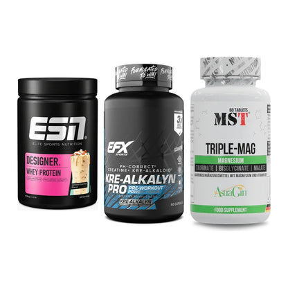 Einsteiger-Set: ESN Designer + EFX Kre-Alkalyn + MST Tripple Mag – alle enthaltenen Artikel