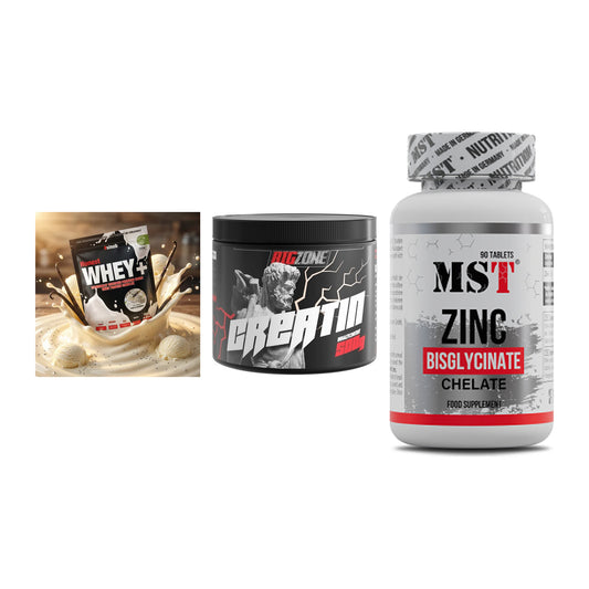 Einsteiger-Set: Sinob Honest + Big Zone Creatin + MST Zinc Chelate – alle enthaltenen Artikel