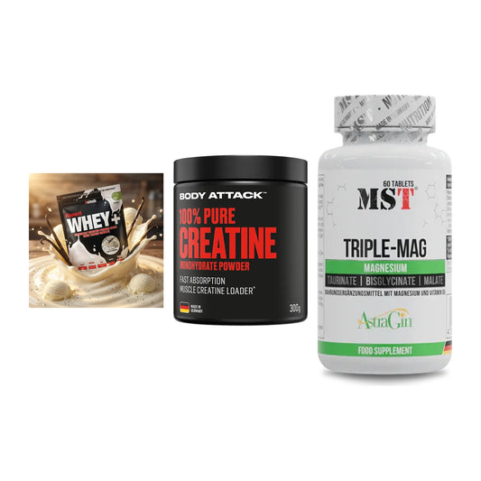 Einsteiger-Set: Sinob Honest + Body Attack 100% + MST Tripple Mag – alle enthaltenen Artikel