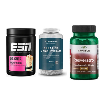 Einsteiger-Set: ESN Designer + MyProtein + Swanson Resverat – alle enthaltenen Artikel