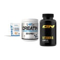 Einsteiger-Set: NNT Whey + NNT Creatin 1000 mg + GN Vitamin B-Complex – alle enthaltenen Artikel