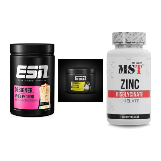 Einsteiger-Set: ESN Designer + ESN Ultrapure + MST Zinc Chelate – alle enthaltenen Artikel