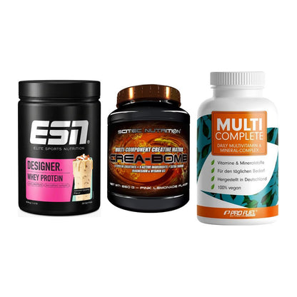 Einsteiger-Set: ESN Designer + Scitec Crea-Bomb + ProFuel MULTI – alle enthaltenen Artikel