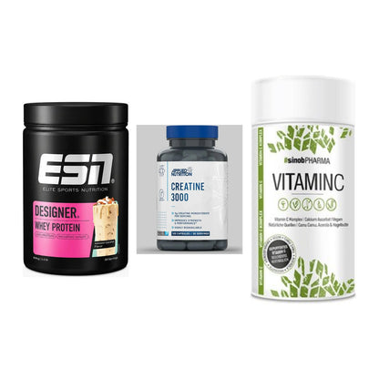 Einsteiger-Set: ESN Designer + Applied Nutritio + Sinob Vitamin C – alle enthaltenen Artikel