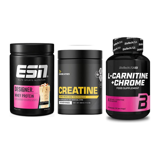 Einsteiger-Set: ESN Designer + Dedicated + BioTech L-Carnit – alle enthaltenen Artikel