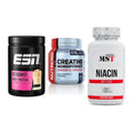 Einsteiger-Set: ESN Designer + Nutrend Creatine + MST Niacin – alle enthaltenen Artikel