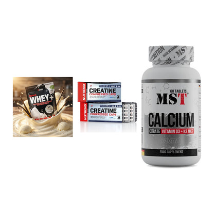 Einsteiger-Set: Sinob Honest + Nutrend Creatine + MST Calcium – alle enthaltenen Artikel