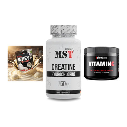 Einsteiger-Set: Sinob Honest + MST Creatin HCL + Sinob Vitamin C – alle enthaltenen Artikel