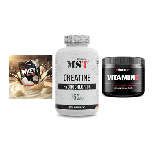 Einsteiger-Set: Sinob Honest + MST Creatine HCL + Sinob Vitamin C – alle enthaltenen Artikel