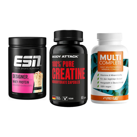 Einsteiger-Set: ESN Designer + Body Attack 100% + ProFuel MULTI – alle enthaltenen Artikel