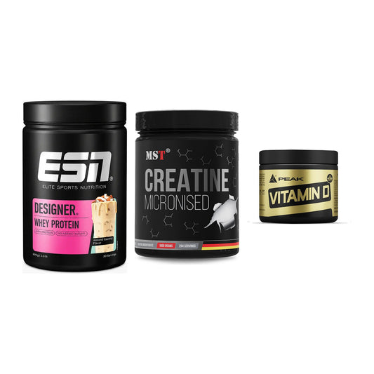 Einsteiger-Set: ESN Designer + MST Creatin + Peak Vitamin D – alle enthaltenen Artikel