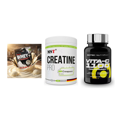 Einsteiger-Set: Sinob Honest + MST Creatin Pro + Scitec Vitamin C – alle enthaltenen Artikel