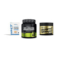 Einsteiger-Set: NNT Whey + BioTech Creatine + Peak Vitamin A-Z – alle enthaltenen Artikel