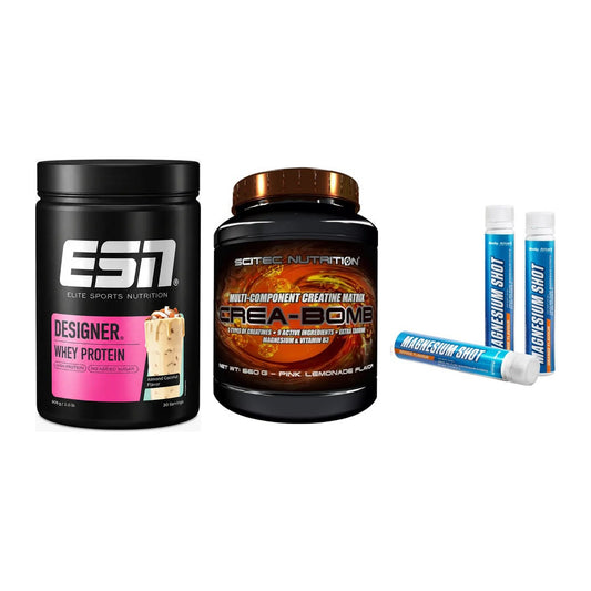 Einsteiger-Set: ESN Designer + Scitec Crea-Bomb + Body Attack – alle enthaltenen Artikel