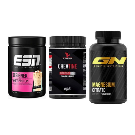 Einsteiger-Set: ESN Designer + #GYMJUICE + GN Magnesium – alle enthaltenen Artikel