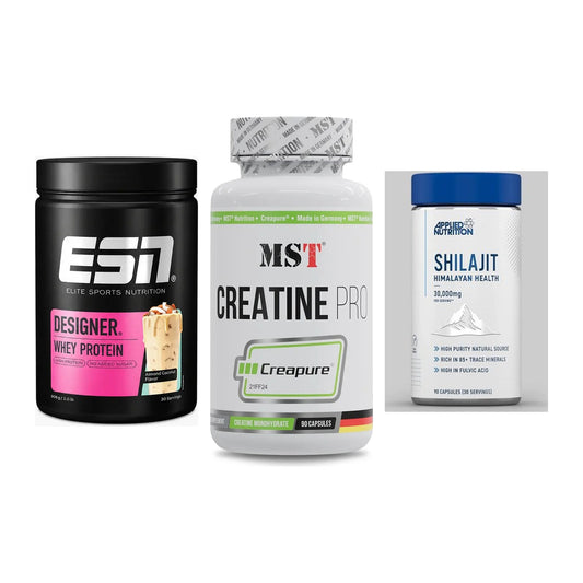 Einsteiger-Set: ESN Designer + MST Creatine Pro + Applied Nutritio – alle enthaltenen Artikel