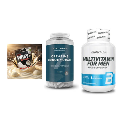 Einsteiger-Set: Sinob Honest + MyProtein + BioTech Multivit – alle enthaltenen Artikel