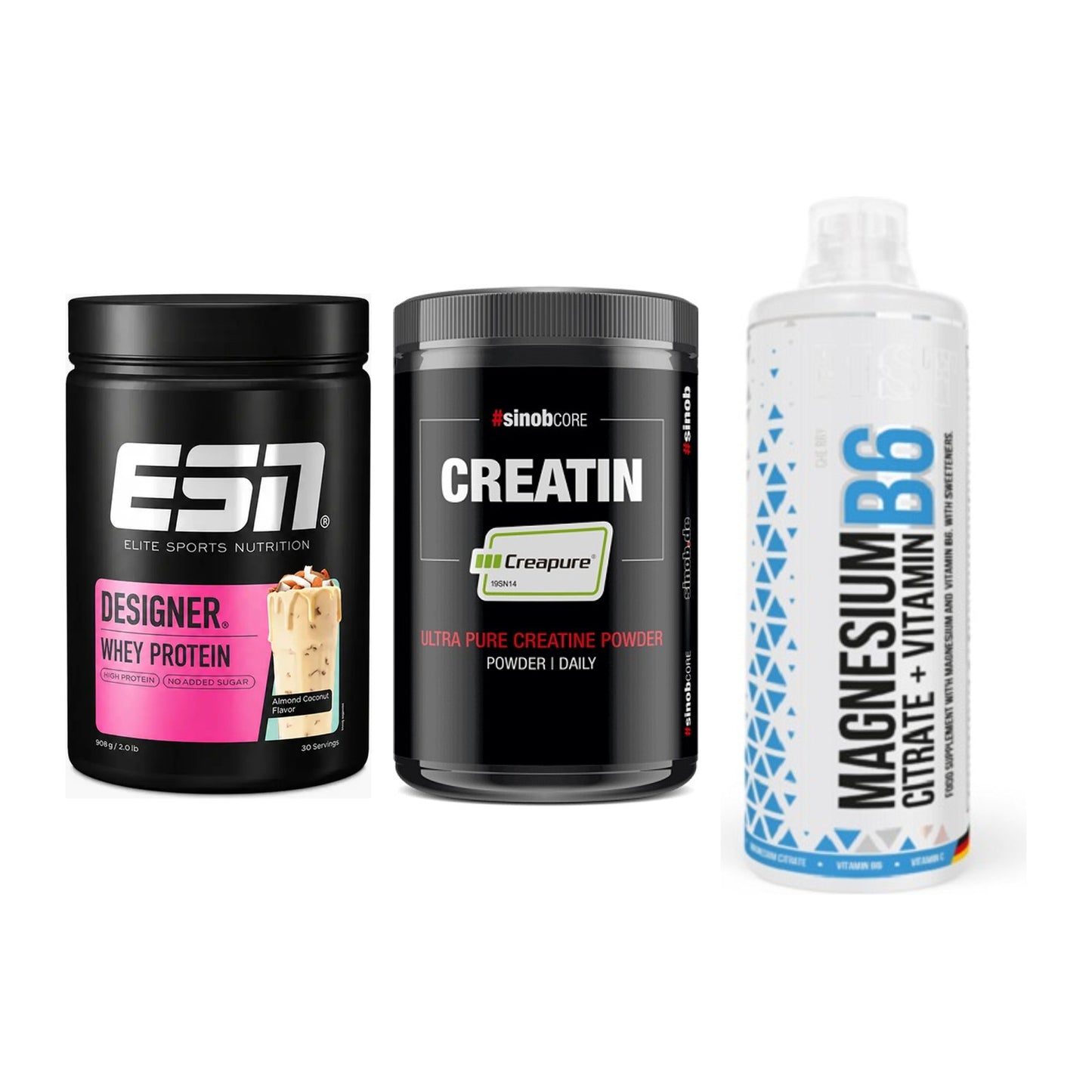 Einsteiger-Set: ESN Designer + Sinob Creatin + MST Magnesium B6 – alle enthaltenen Artikel