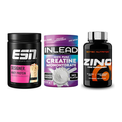 Einsteiger-Set: ESN Designer + INLEAD Creatine + Scitec Zinc – alle enthaltenen Artikel