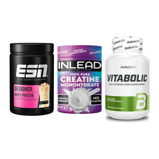 Einsteiger-Set: ESN Designer + INLEAD Creatine + BioTech Vitaboli – alle enthaltenen Artikel