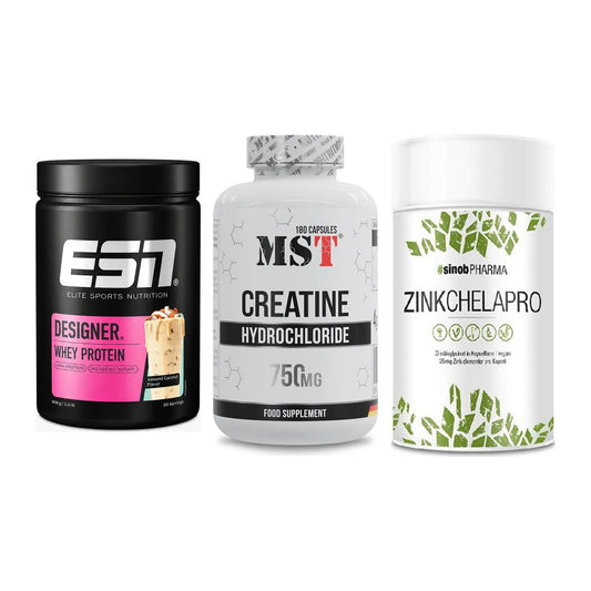 Einsteiger-Set: ESN Designer + MST Creatine HCL + Sinob Zink – alle enthaltenen Artikel