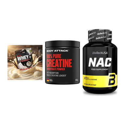 Einsteiger-Set: Sinob Honest + Body Attack 100% + BioTech NAC – alle enthaltenen Artikel
