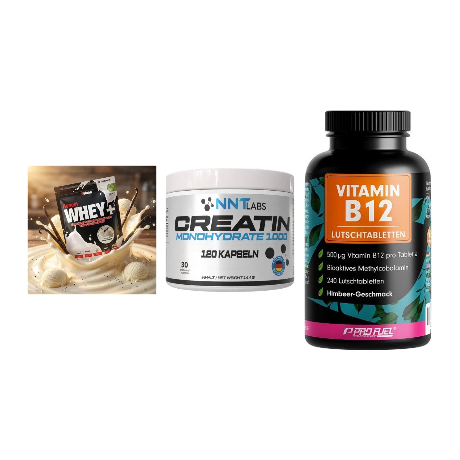 Einsteiger-Set: Sinob Honest + NNT Creatin 1000 + ProFuel Vitamin – alle enthaltenen Artikel