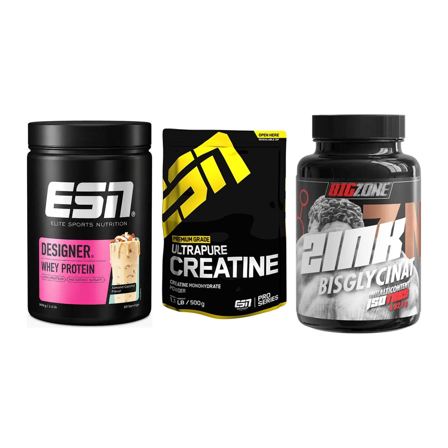 Einsteiger-Set: ESN Designer + ESN Ultrapure + Big Zone Zink – alle enthaltenen Artikel