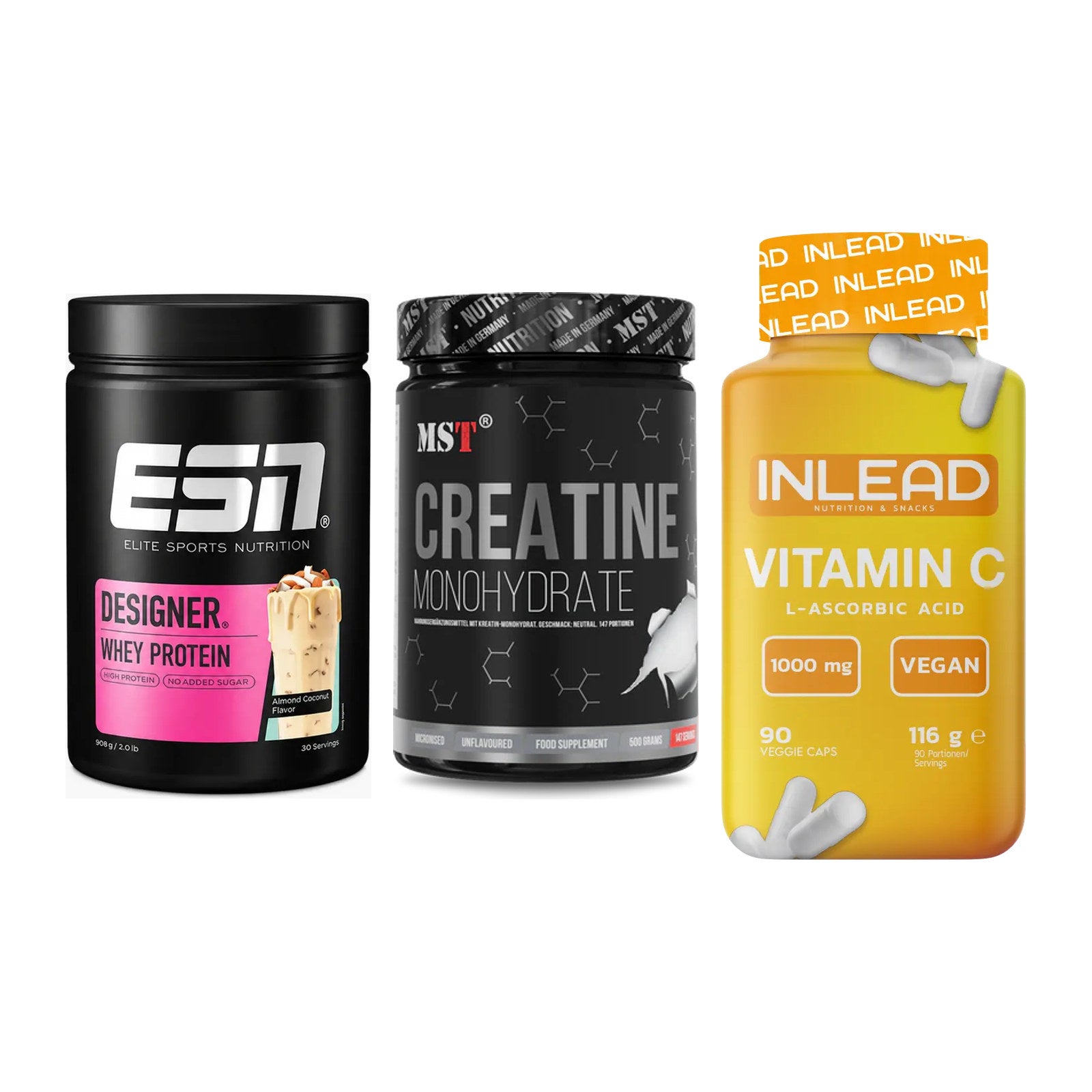 Einsteiger-Set: ESN Designer + MST Creatin + INLEAD Vitamin C – alle enthaltenen Artikel