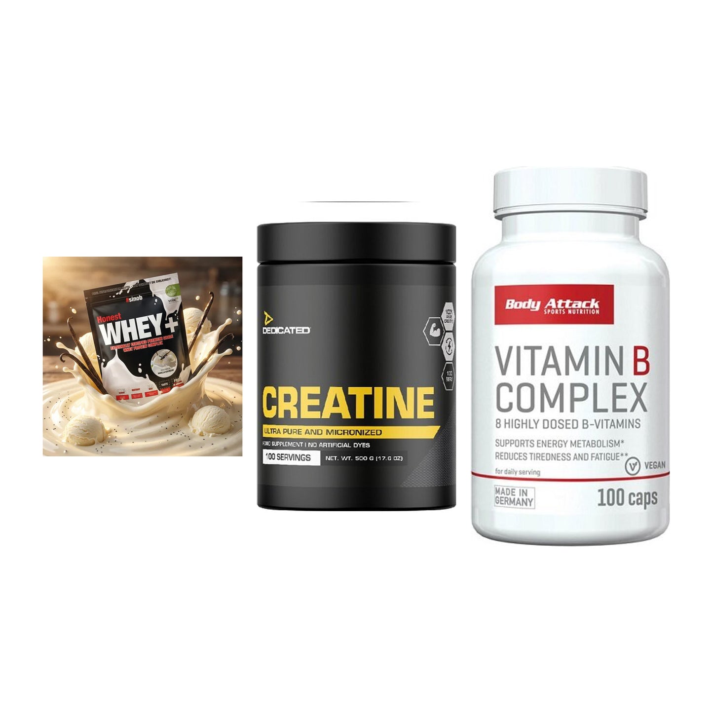 Einsteiger-Set: Sinob Honest + Dedicated + Body Attack – alle enthaltenen Artikel