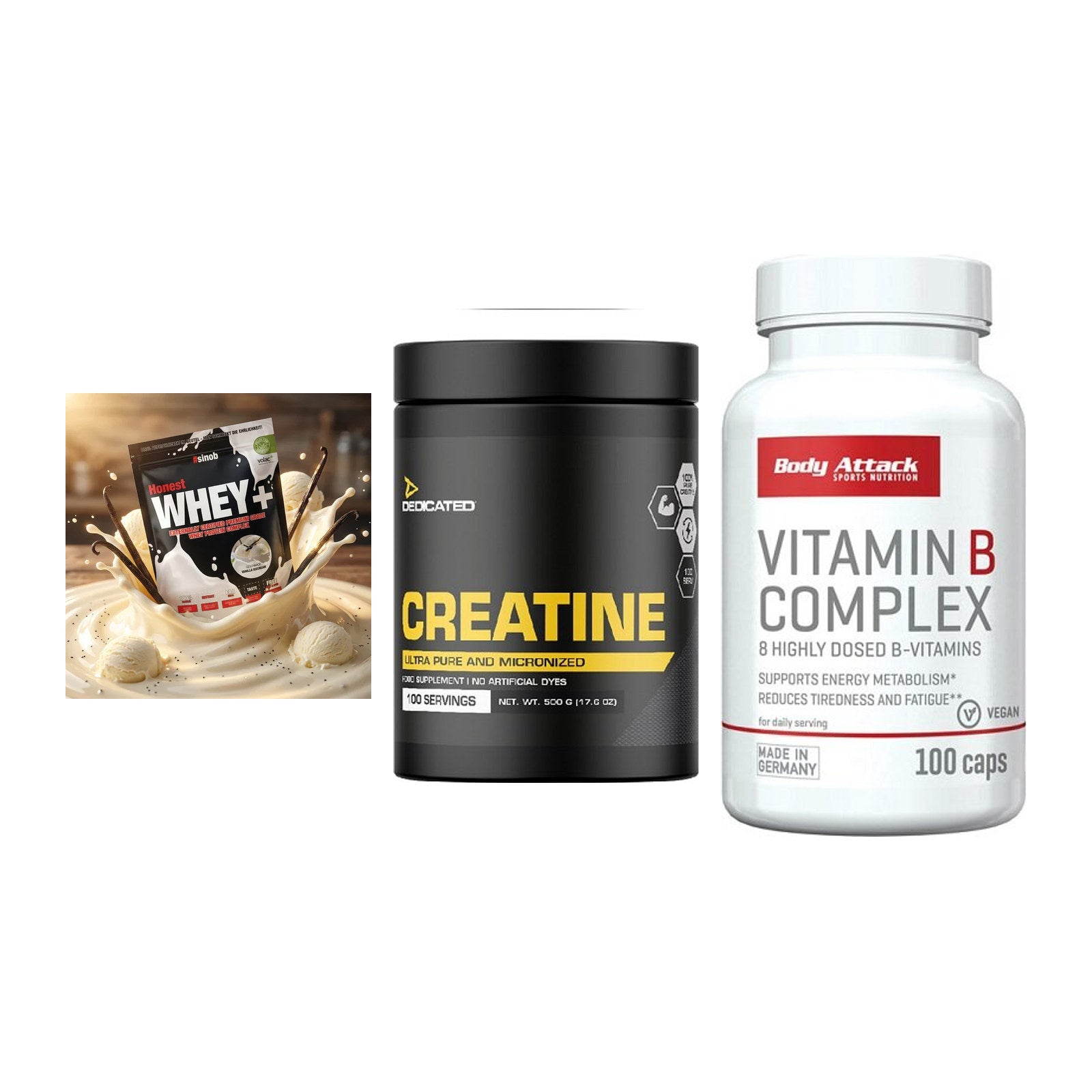 Einsteiger-Set: Sinob Honest + Dedicated + Body Attack – alle enthaltenen Artikel